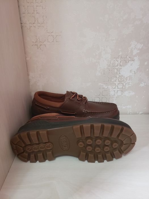Мокасины на шнуровке,классические,Ecco original,39