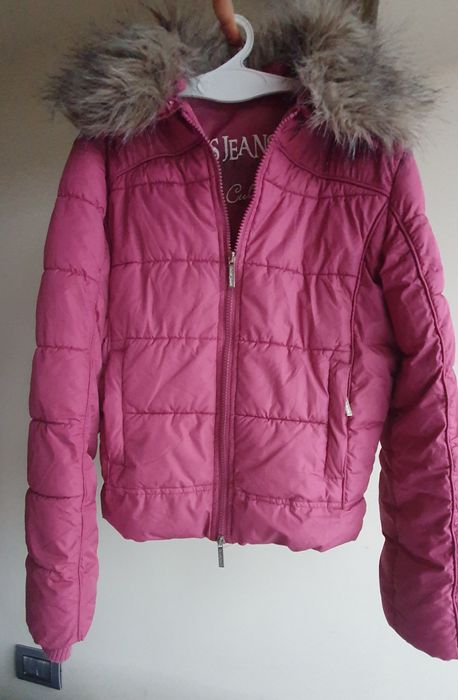 Geacă scurtă Cross , călduroasă de iarnă mărime S,  cu guler detașabil