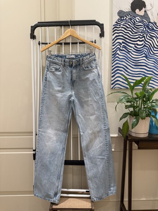 Прямые джинсы Зара б/у