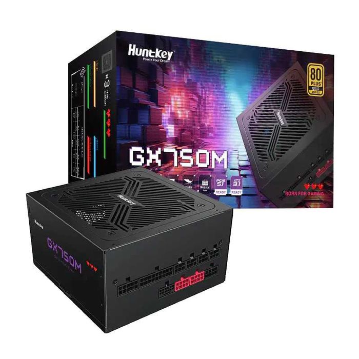 Блок питания Huntkey GX750M Black — 750W, 80 PLUS Gold, ATX 3.1
