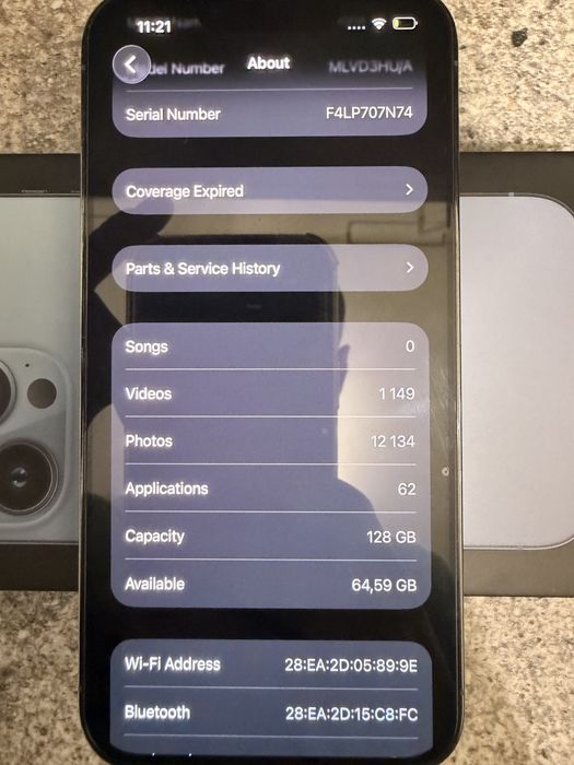 iPhone 13 Pro Blue, 128gb