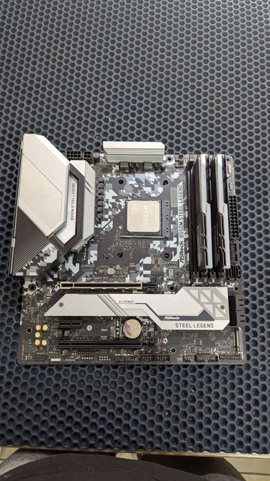 Asrock b550m Steel legend + проц + озу