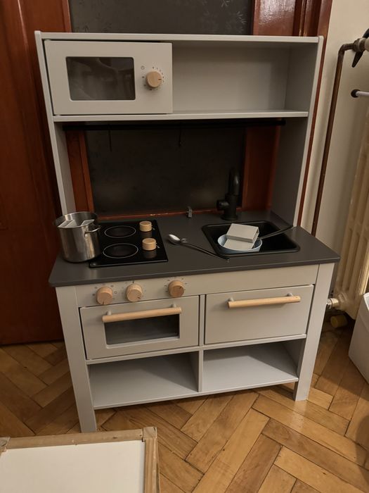Silltrut, Ikea, Bucătărie pentru copii, gri, 68x40x100 cm