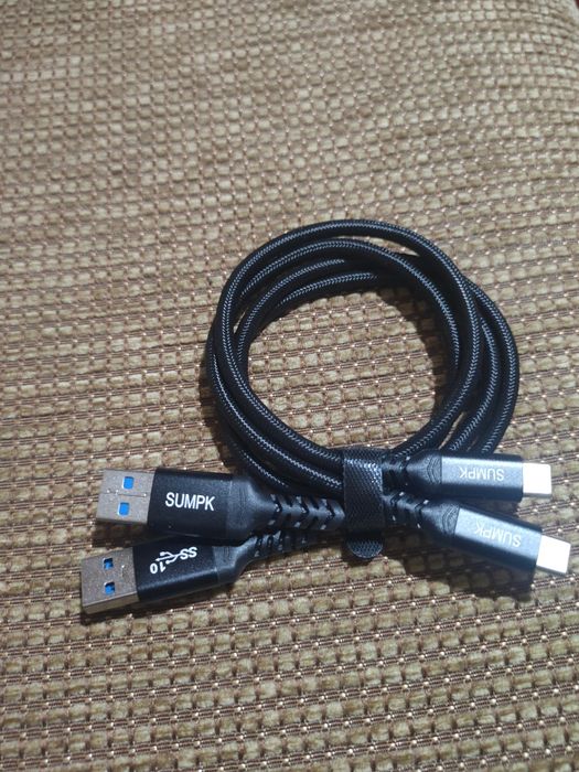 Set 2 cabluri USB-A la USB-C 10 Gbps, SSD extern și Android Auto, noi