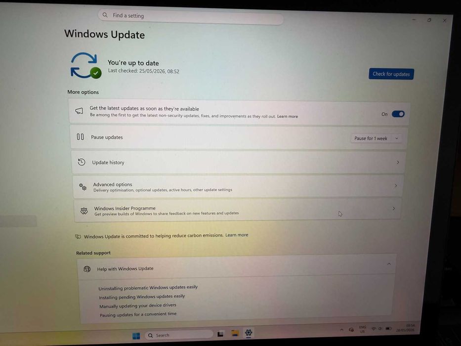 Microsoft Surface Laptop 2 i5-8250U 1.6 GHz (1.80 GHz), 8GB RAM, Windows 11 Home