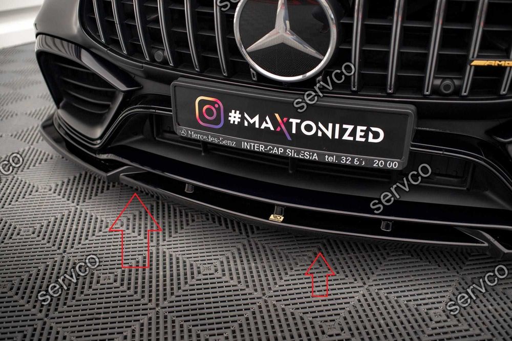 Pachet Set Splitter Exterior Lip Prelungiri Body kit tuning AMG GT 63 S 4 Door-Coupe 2018- v3 - Maxton Design