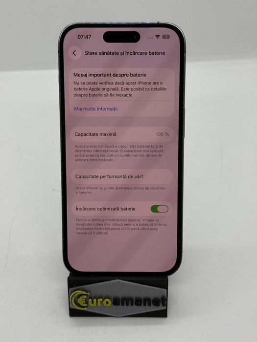Telefon mobil Apple iPhone 14 Pro, 128GB, 5G, Deep Purple -A-