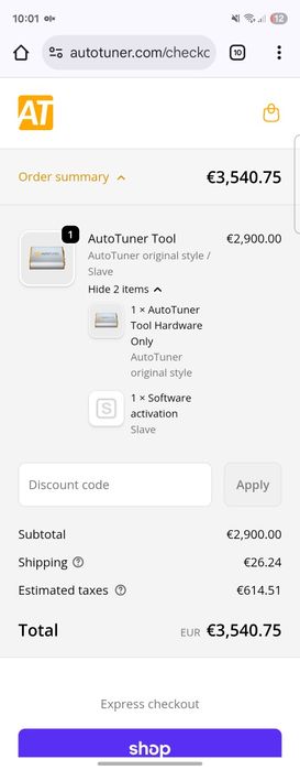 RATE Interfata chiptuning AUTOTUNER Stage 1 SCR DPF Diagnoza
