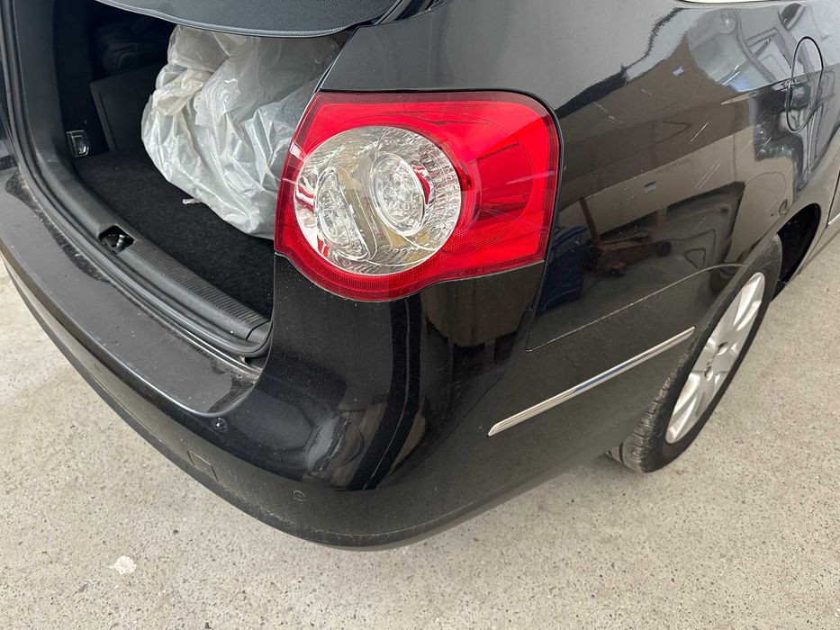 Bara spate vw passat b6 break negru LC9X cu senzori parcare si crom