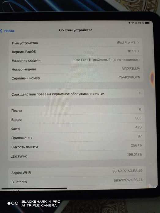 ipad pro 11 M2 продам срочно