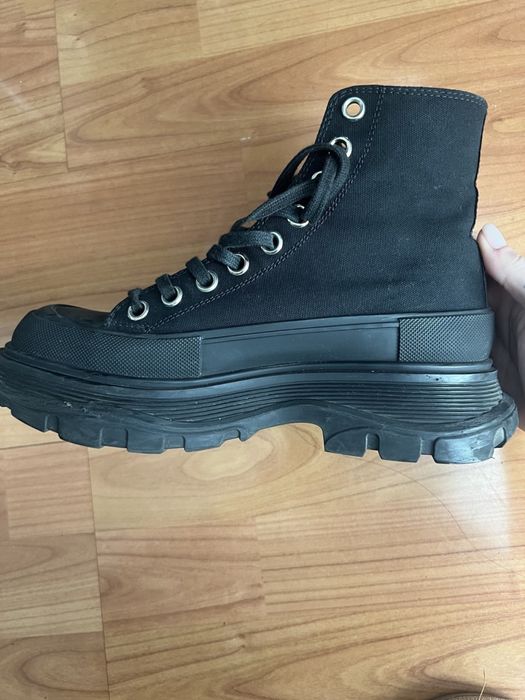 Alexander Mcqueen Tread Slick Boots • 37 Size • Black