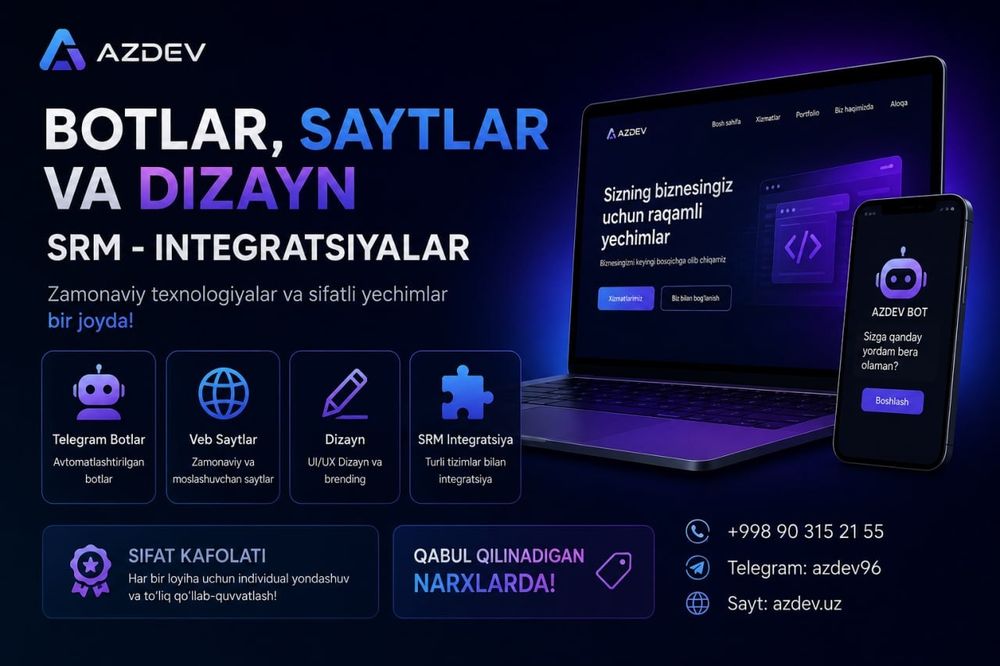 Biznesingzni raqamlashtiring!