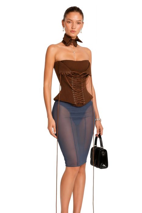 Корсет с връзки модел Miss Rosier
