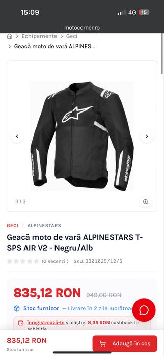 Geaca moto alpinestars