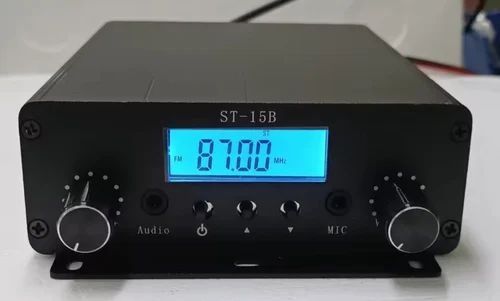 Emițător 88-108 Mhz  15w stereo  complet