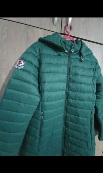 Geaca dama verde lunga marimea L