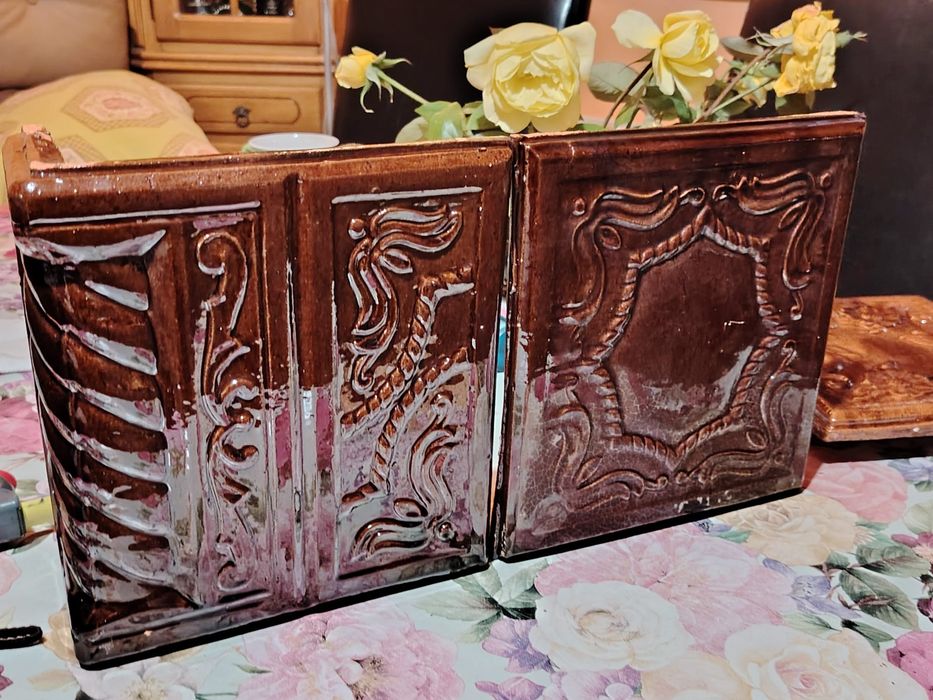 Vând cahle diferite modele pentru 3 sobe de teracota noi, stoc