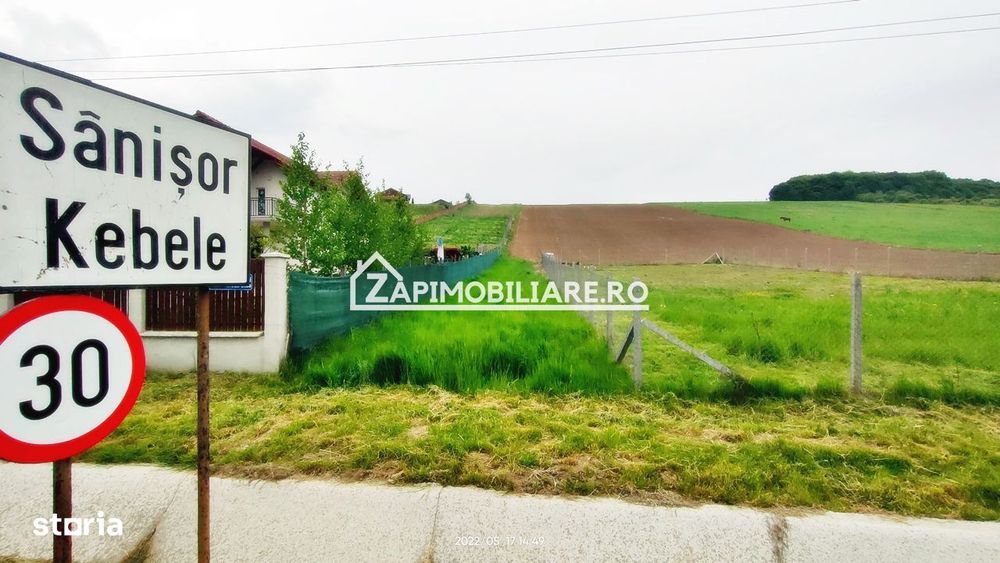 Sanisor - Teren intravilan 1812mp + 300 mp drum privat