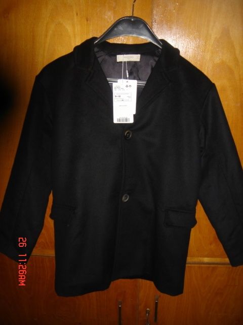 НОВО!!!Страхотно момчешко палто  от вълна . MANGO ( 9 -10 год.)