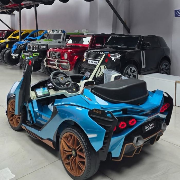 Детская машина ламборгини сиан с монитором|24вольт|двухместный