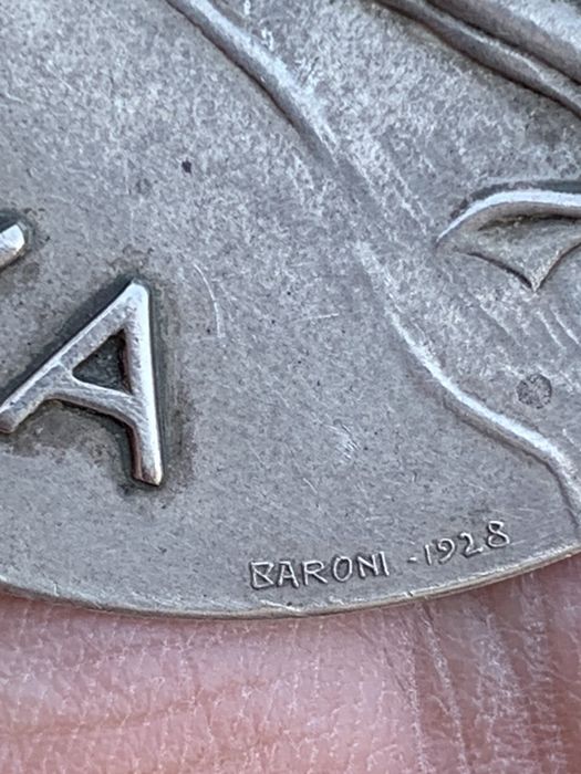 Insigna/Broșa/Medalie/Ecuson/înot argint 800/vechi 1928