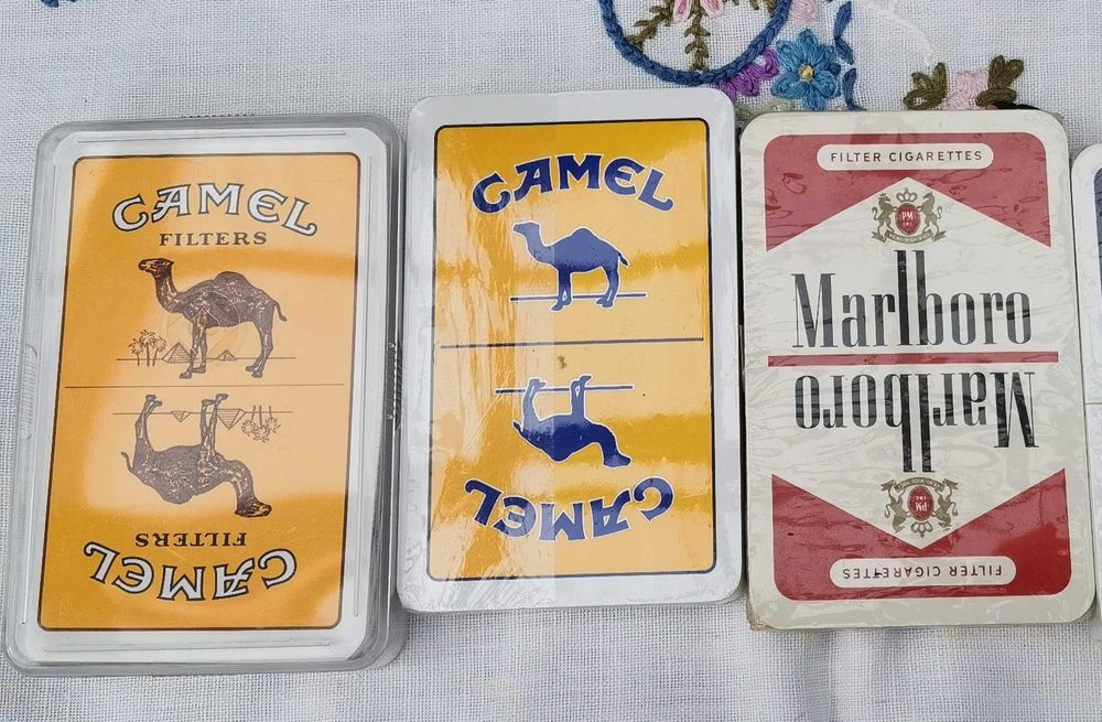Ретро карти за белот от ГДР,HB,Camel,Marlboro,Salon 66,мини карти и др