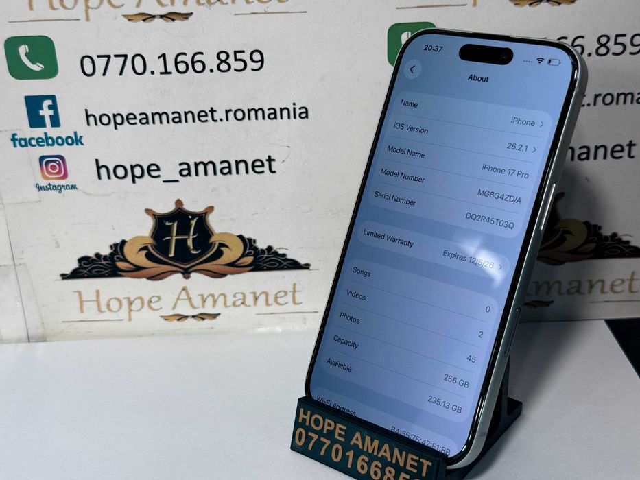Hope Amanet P10/iPhone 17 Pro 256GB