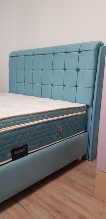 Pat Tapitat FARES 140/160/180x200 Super calitate LUX,stofa CATIFEA