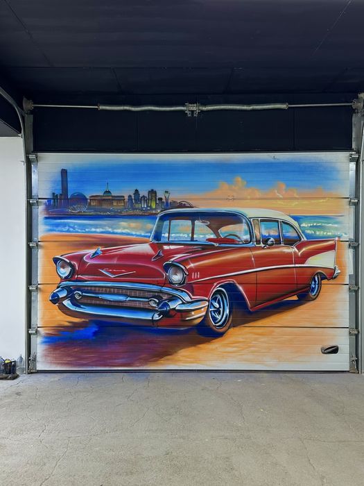 Роспись стен . Художник . Муралы . Граффити . Аэрограф