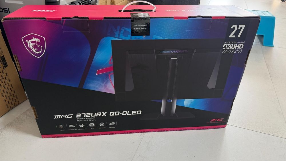 Monitor MSI MPG 272URX QD-OLED, 26.5 inch, UHD, 3840 x 2160, 240 Hz