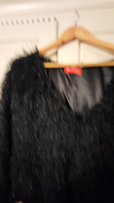 Rochie paiete argintie,neagra,franjuri Craciun, Revelion 2 bucăți