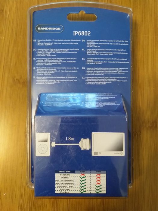 Cablu audio video iPod la SCART 1,8 m