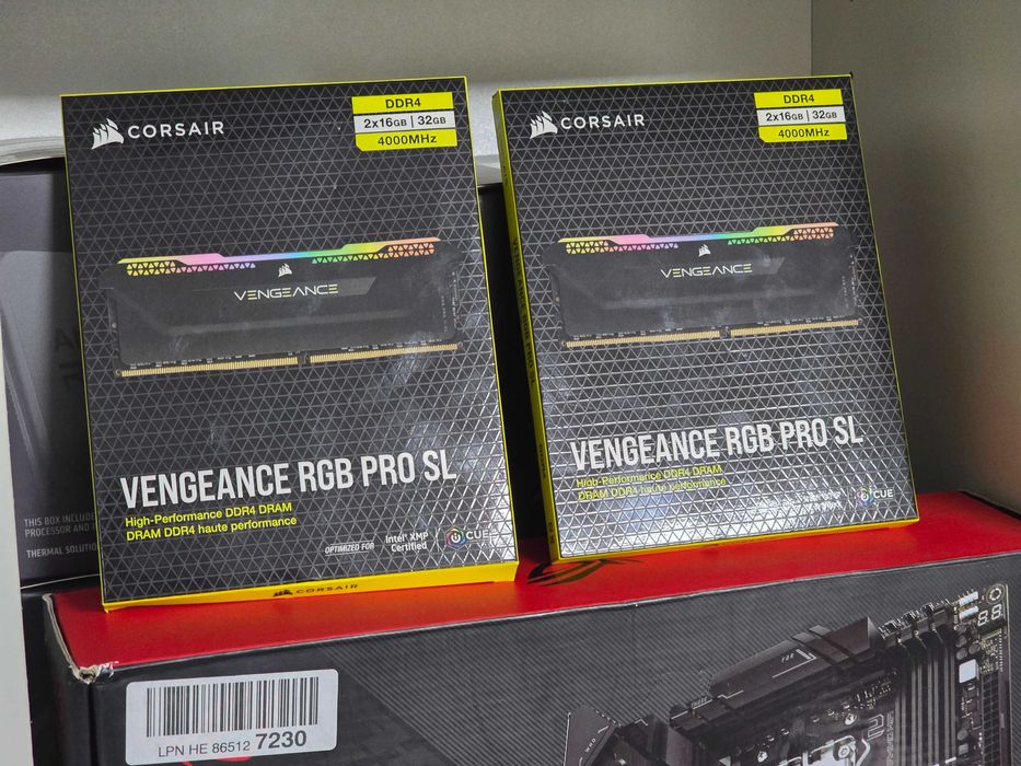 Kit RAM  32GB DDR4 4000MHz RGB Corsair Vengeance RGB PRO SL i9 ryzen 9 x299