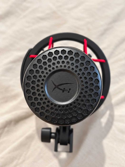 Microfon HyperX ProCast XLR de studio, condenser, cu shock mount anti-vibrații, negru