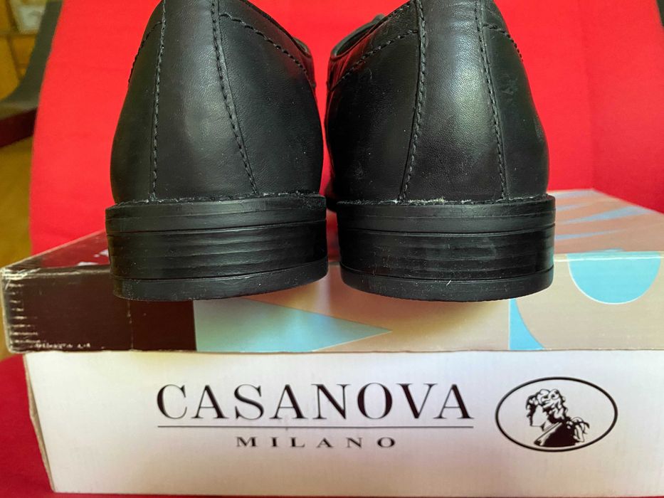 Pantofi italienesti noi din piele, Casanova Milano nr.42