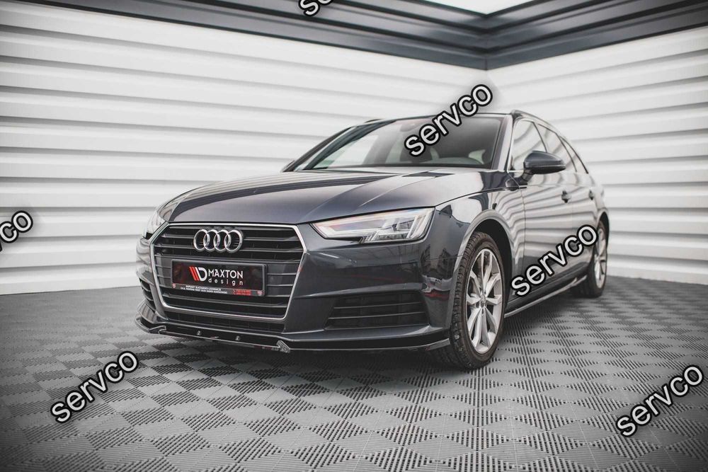 Prelungire splitter bara fata Audi A4 B9 2015-2019 v13 Maxton Design