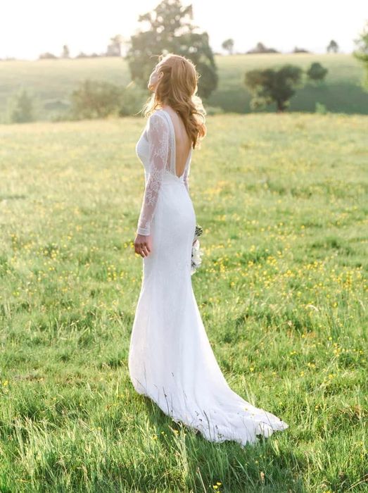 Rochie mireasa rosa clara