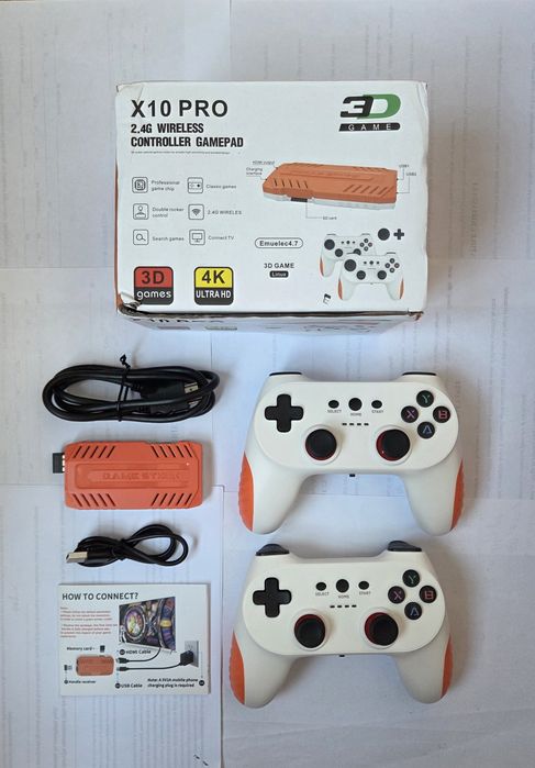 Consolă de Jocuri Retro x10 pro,50.000 de Jocuri Clasice, 51 Emulatoare Suportă FC/ GBA/PS14K HD
4,77 (100+) >
Conexiune TV/Proiector, Contro
