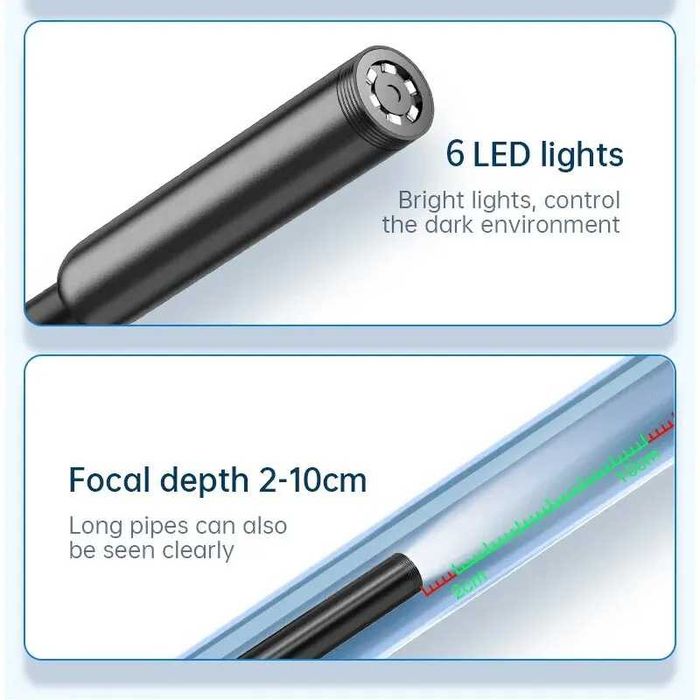 Camera video endoscop la 2m - 5m - Transport gratuit