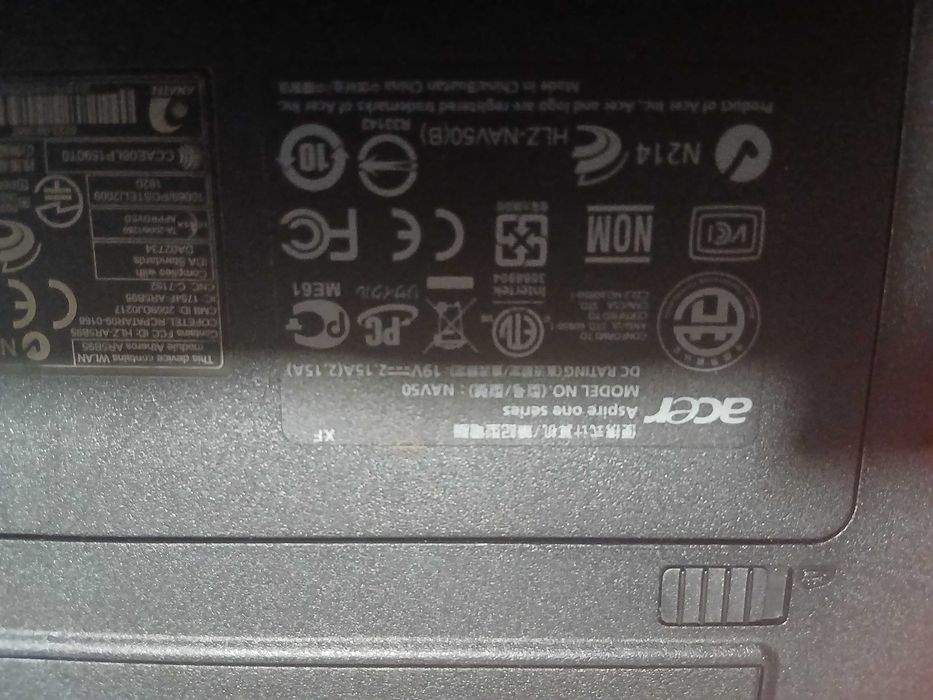 Vand minilaptop Acer Aspire KAV50