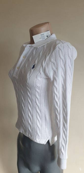 POLO Ralph Lauren Cable Pima Cotton  S  НОВО!  ОРИГИНАЛ Дамски Пуловер