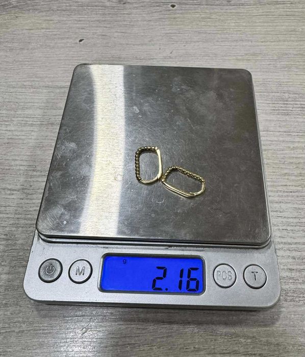 Златни обеци 14K  585 /2.16 гр