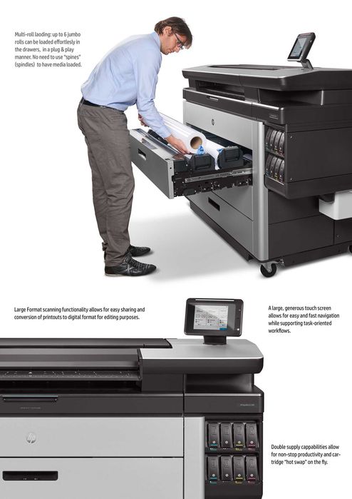 Imprimanta Plotter de mare viteza HP Pagewide XL 8000