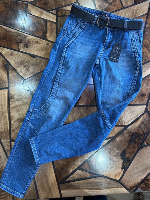 Дамски дънки ANGELINA MARA с колан към тях