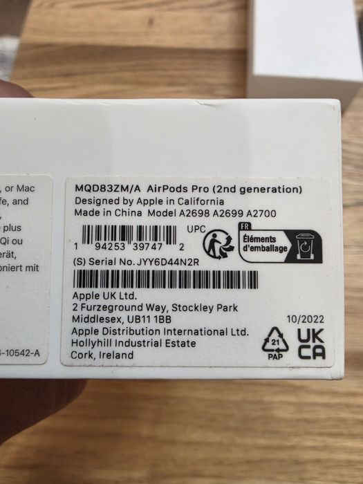 Слушалки  Apple AirPods Pro (2nd generation)