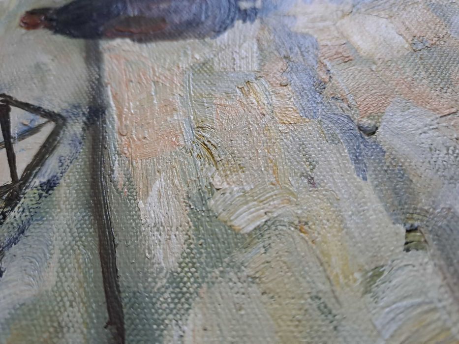 tablou pictura pe panza 61/51 cm semnat Danford