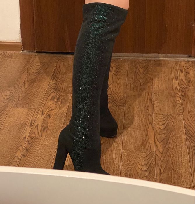 Гламурные весенние сапоги