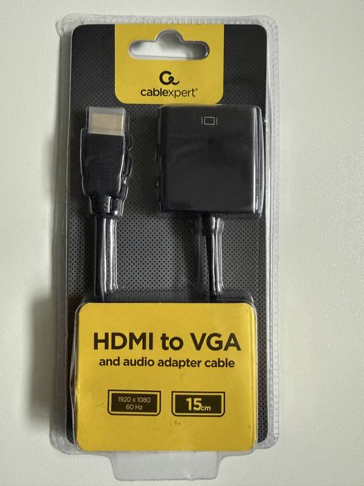 Adaptor Cablexpert HDMI la VGA + Audio – Nou, sigilat