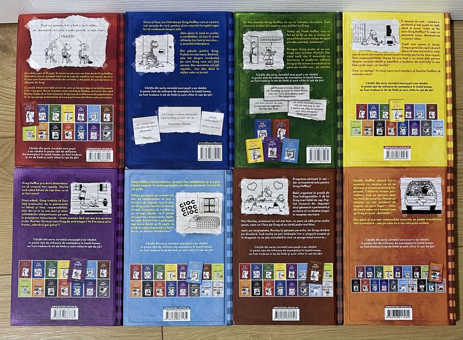 Serie Jurnalul unui pusti vol 1,2,3,4,5,6,7,9