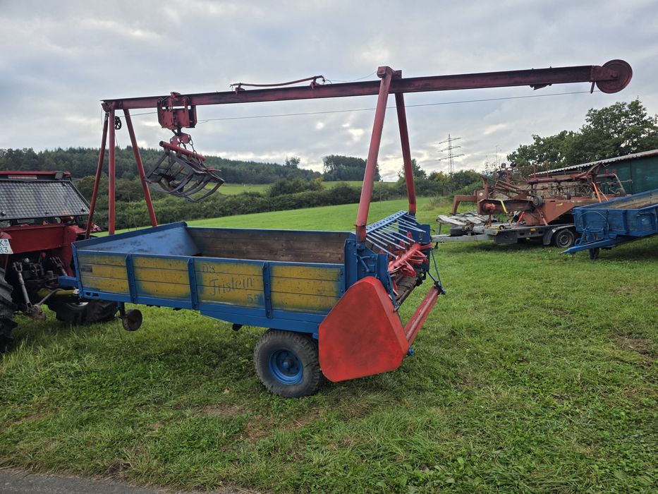 Mig gunoi 3000 Kg Fristein cu kran graifer incarcare